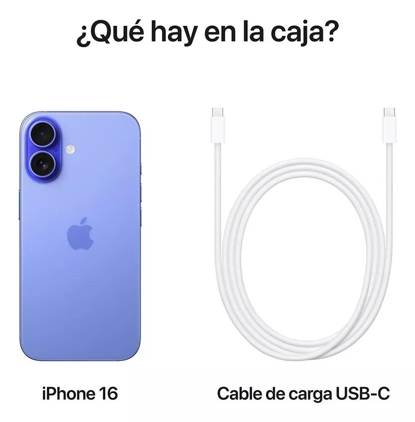 Apple iPhone 16 (128 GB) - Ultramarino - Distribuidor Autorizado