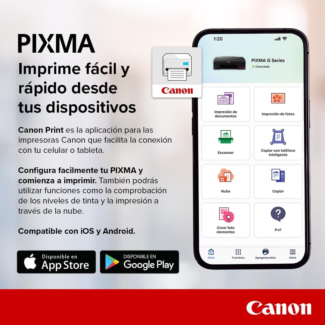 Canon Impresora Multifuncional Inalámbrica MegaTank G4170