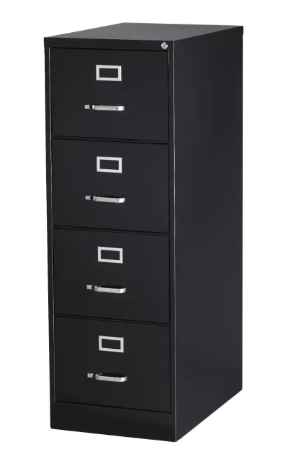 Archivero  Metálico Hirsh Armado Vertical 4 Cajones Tamaño Oficio Negro Hirsh 4 CAJONES TAMAÑO OFICIO NEGRO