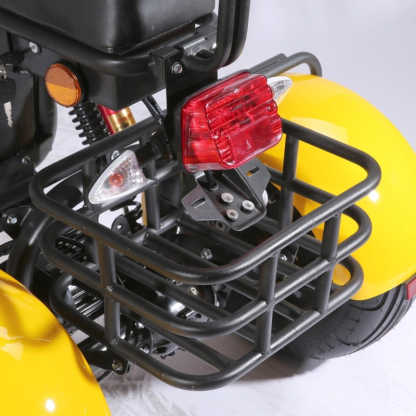 Patinete eléctrico para adultos de 3 ruedas, motocicleta eléctrica con asiento para pasajero