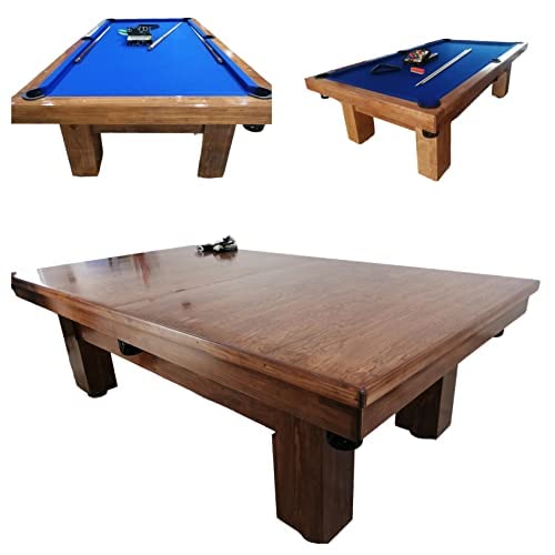 Mesa de Billar con Cubierta para Comedor Hecha a Mano en México Mesas Profesionales (Rojo)