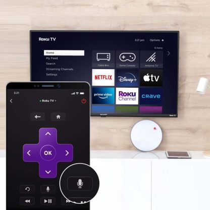 Sharp Roku TV FHD 2T-C40EF4UR, Pantalla 40", Color Negro