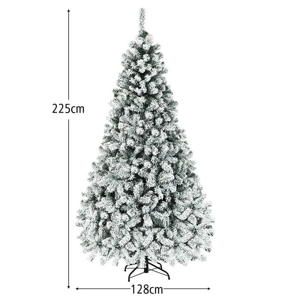 Costway 2,25m Árbol de Navidad con 1010 Ramas y 450 luces LED Ideal Como Decoración para las Fiestas Costway Modern