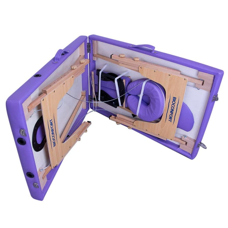 Cama de masaje Morado Nanofort Portatil plegable con accesorios