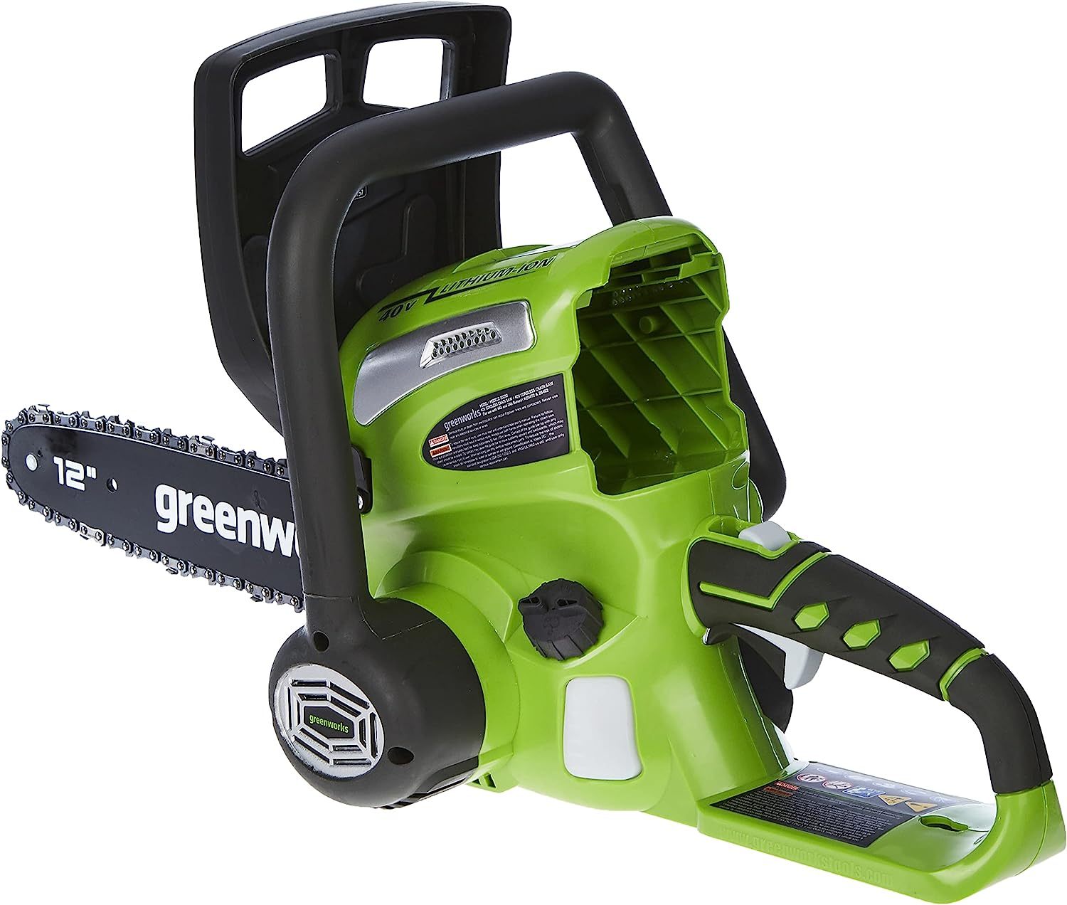 GreenWorks 20262 G-MAX 40V 12-Inch Cordless Chainsaw, 2AH Battery and a Charger Included