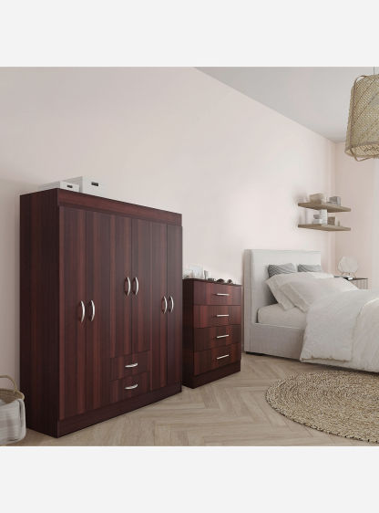 Set Muebles Dormitorio Clóset Trancura + Cómoda Fénix