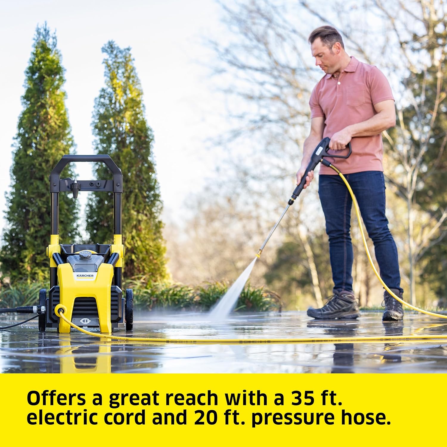 Karcher - Máquina limpiadora eléctrica a presión, K1700, Amarillo