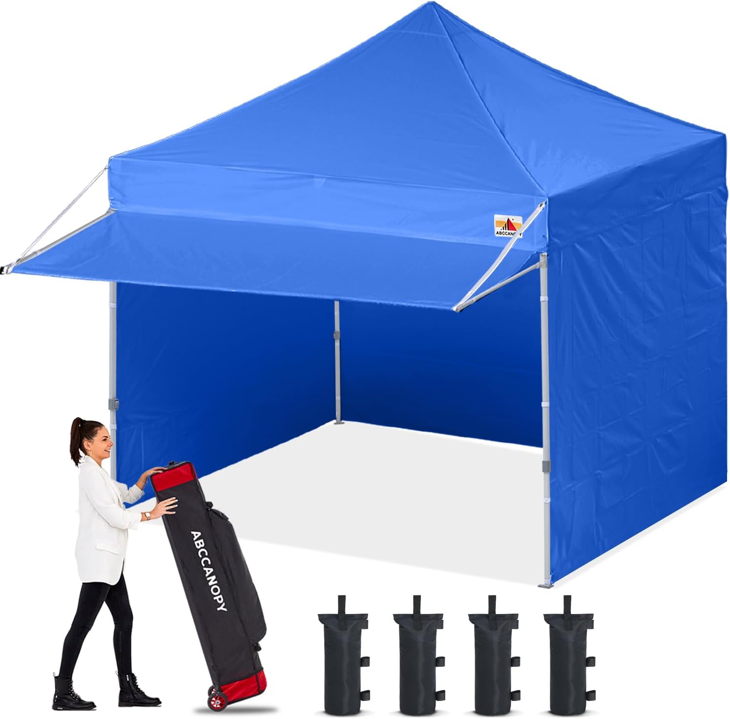 ABCCANOPY Kingkong-Series - Juego de Dosel instantáneo Comercial de 10 x 10 pies (Incluye Bolsa de Transporte de 30 Colores), Azul (Sky Blue)