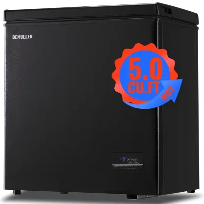 CONGELADOR VERTICAL DEMULLER 5.0 CU.FT. Congelador superior de apertura superior Congelador compacto Congelador arcón con cesta de almacenamiento extraíble para cocina doméstica Garaje