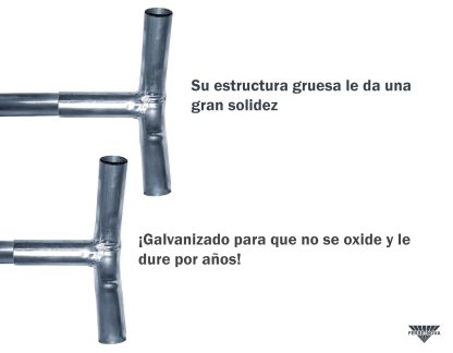 Carpa 3x6 Ultra Reforzada Tubo Galvanizado 38mm Uso Rudo (Con Lona)