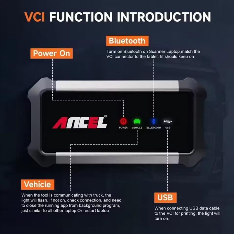 10'' Heavy Duty Truck Scanner Bidirectional Diesel Tool with DPF, ECU Coding, 40+ Resets for Cummins, Detroit, Caterpillar, Volvo, Paccar