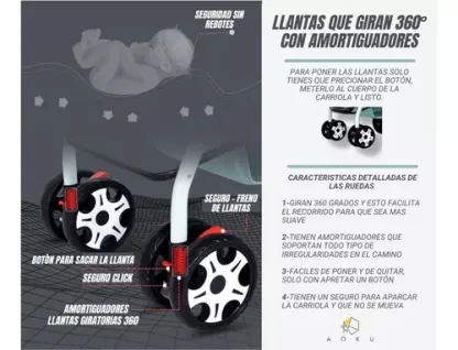 Carreola Para Bebés Niños En Diferentes Colores