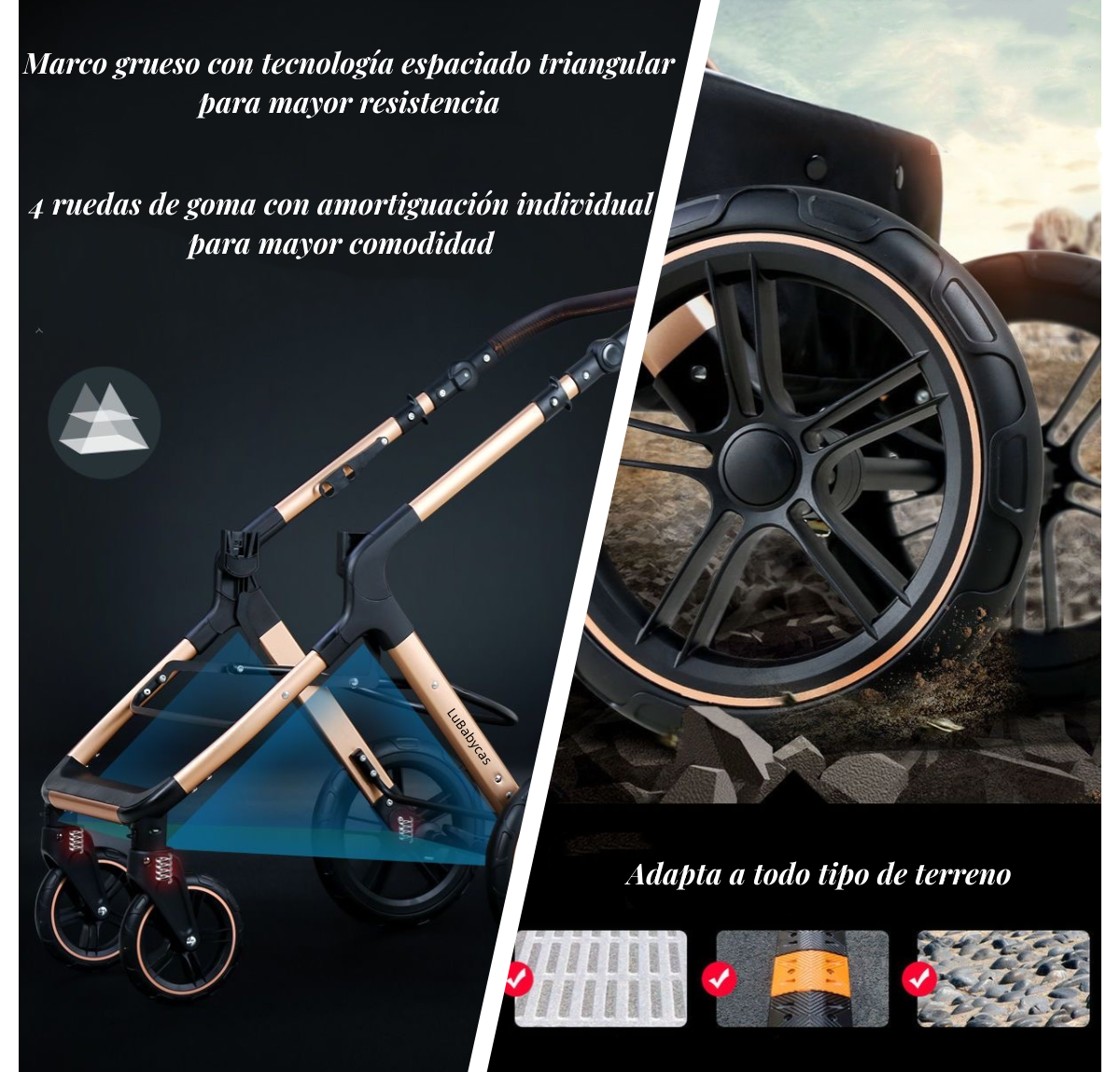 Coche Travel System X1 LuBabycas
