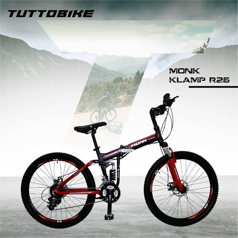 Bicicleta Montaña Rodada 26 21 Velocidades Plegable Klamp Monk MTB