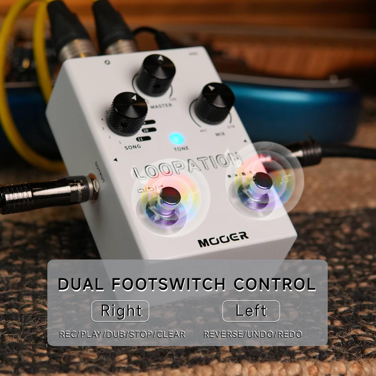 MOOER Harmonier - Procesador de efectos vocales para guitarra, pedal vocal, micrófono para grabación de transmisión en vivo (MVP2)