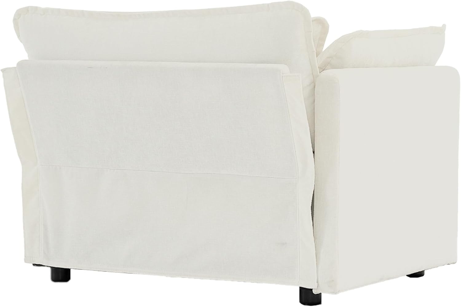 Neylory - Sofá de dos plazas con 2 almohadas para sala de estar, recámara, departamento, 2 plazas de felpilla para asiento profundo