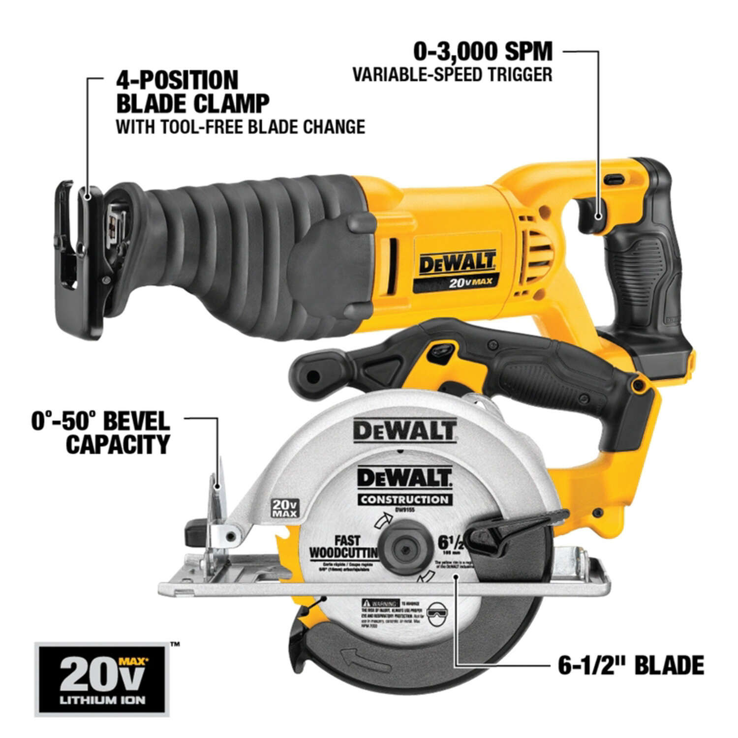DCZ2099P2X2-XE 20V/54V 9.0Ah/5.0Ah FlexVolt XR Li-Ion Inalámbrico Kit Combinado De 20 Piezas Que Incluye Sin Escobillas