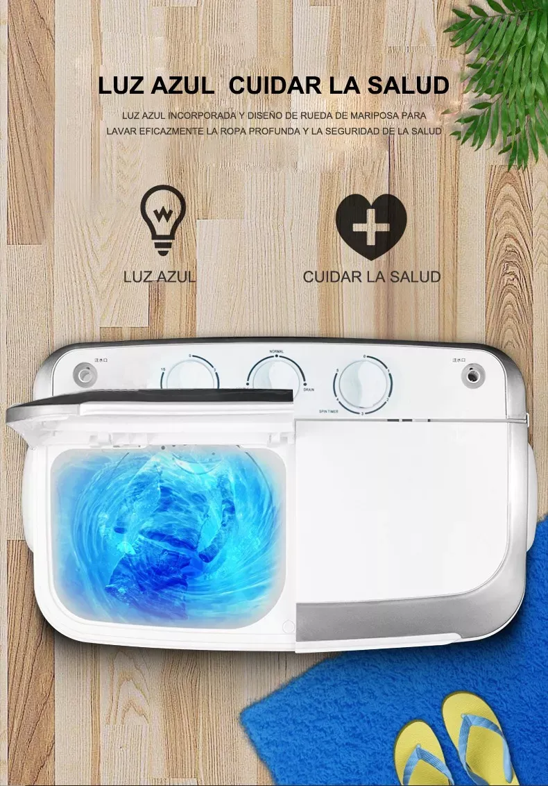 Lavadora Semiautomática 2 Tinas Blanca 9kg 110v-127v