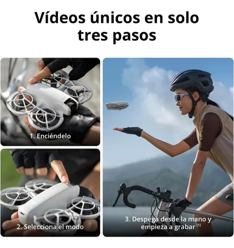 DJI Neo Pack Vuela Más Dron con RC-N3 y 3 Baterías, 135g, seguimiento de objetivos, video estabilizado