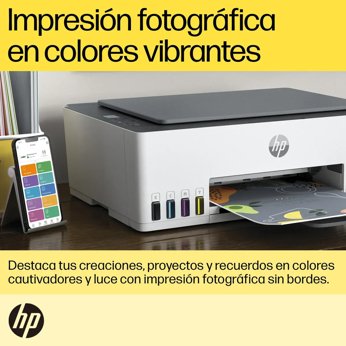 Impresora HP Smart Tank 210 Tinta Continua Color Wifi Smart App Dúplex Manual