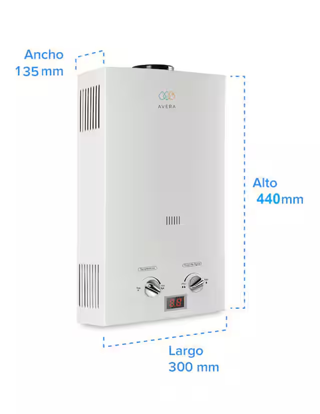 Calentador de paso C6L 6 L gas lp