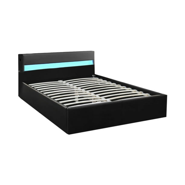 Base King Size Led Almacenamiento Y Bluetooth Bossa Galaxy