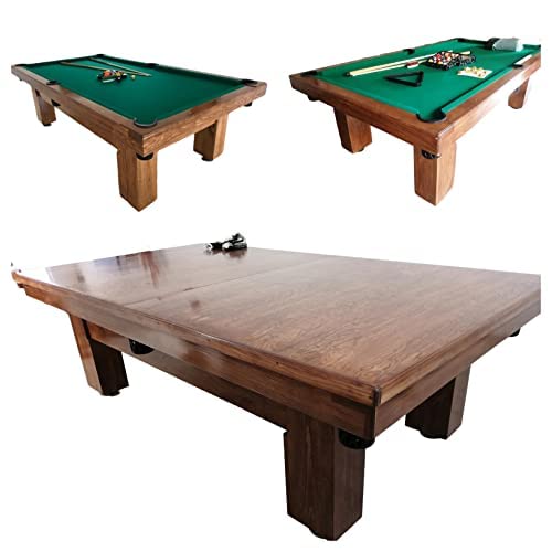 Mesa de Billar con Cubierta para Comedor Hecha a Mano en México Mesas Profesionales (Rojo)