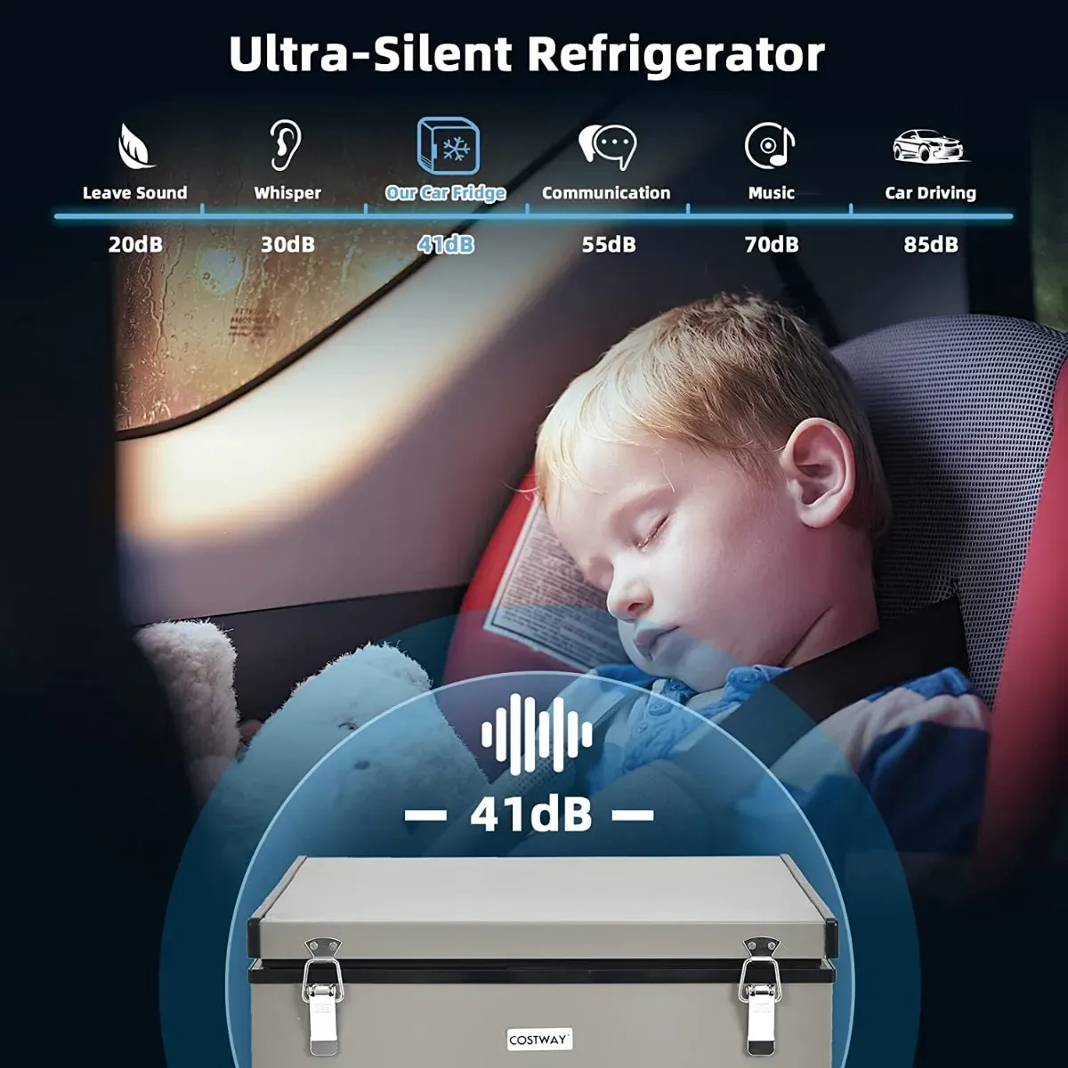Refrigerador De Automóvil De 68 Cuartos, Congelador Portátil