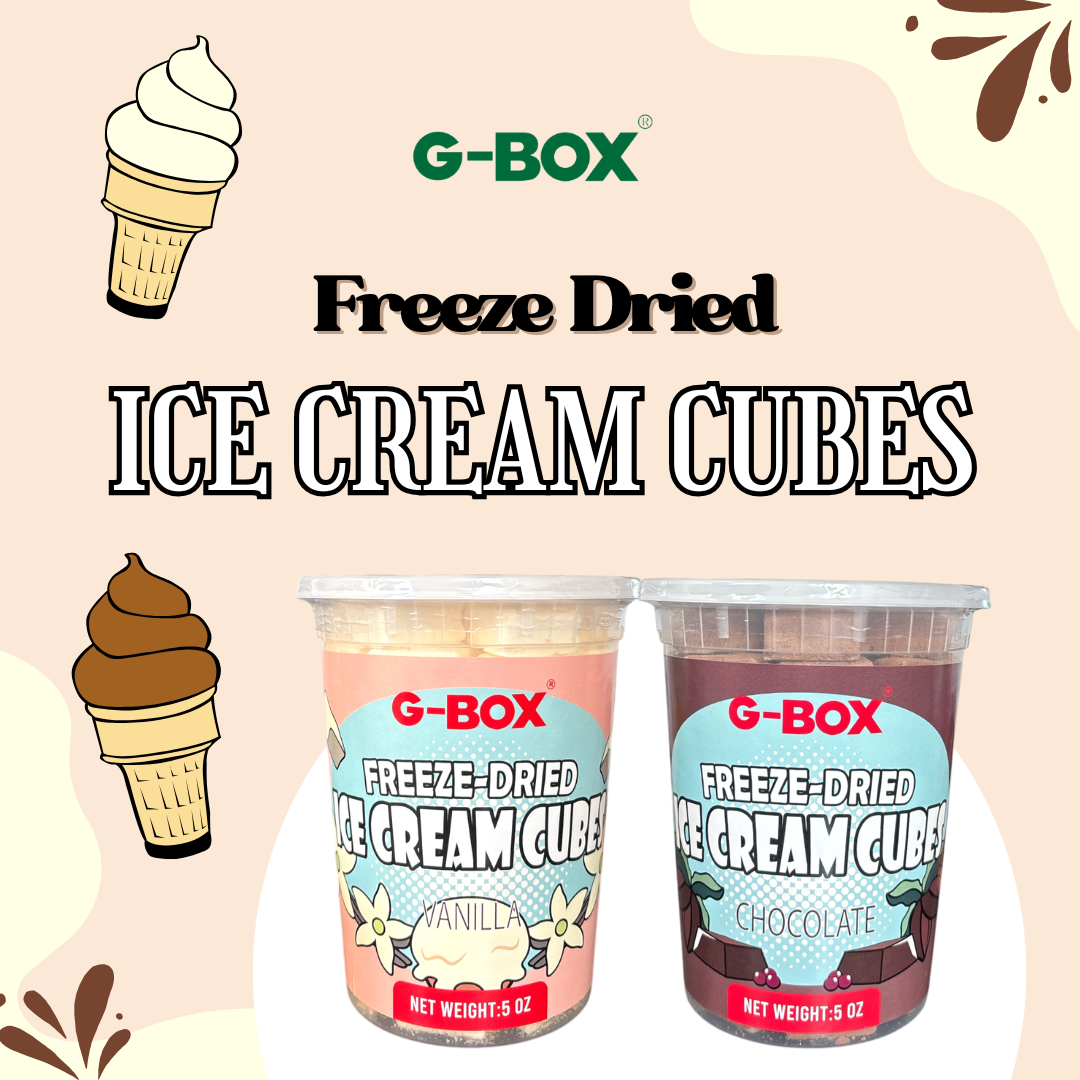 G-BOX FREEZE DRIED ICE CREAM CUBES (VANILLA)-G-BOX