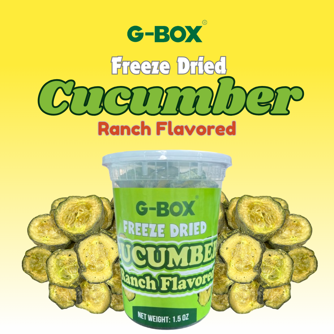 G-BOX FREEZE DRIED CUCUMBERS (RANCH FLAVOR)-G-BOX