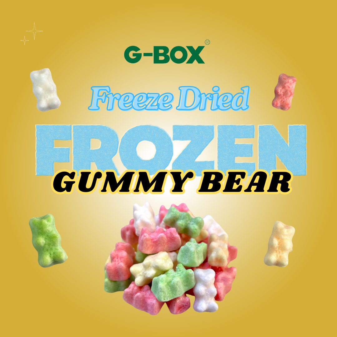 G-BOX FREEZE DRIED FROZEN GUMMY BEARS (LEMON LIME FLAVOR)-G-BOX