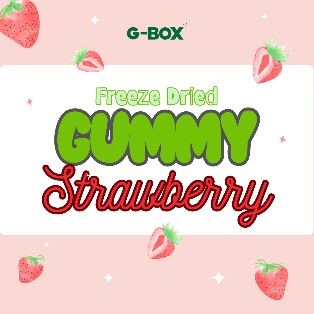 G-BOX FREEZE DRIED STRAWBERRY GUMMIES-G-BOX