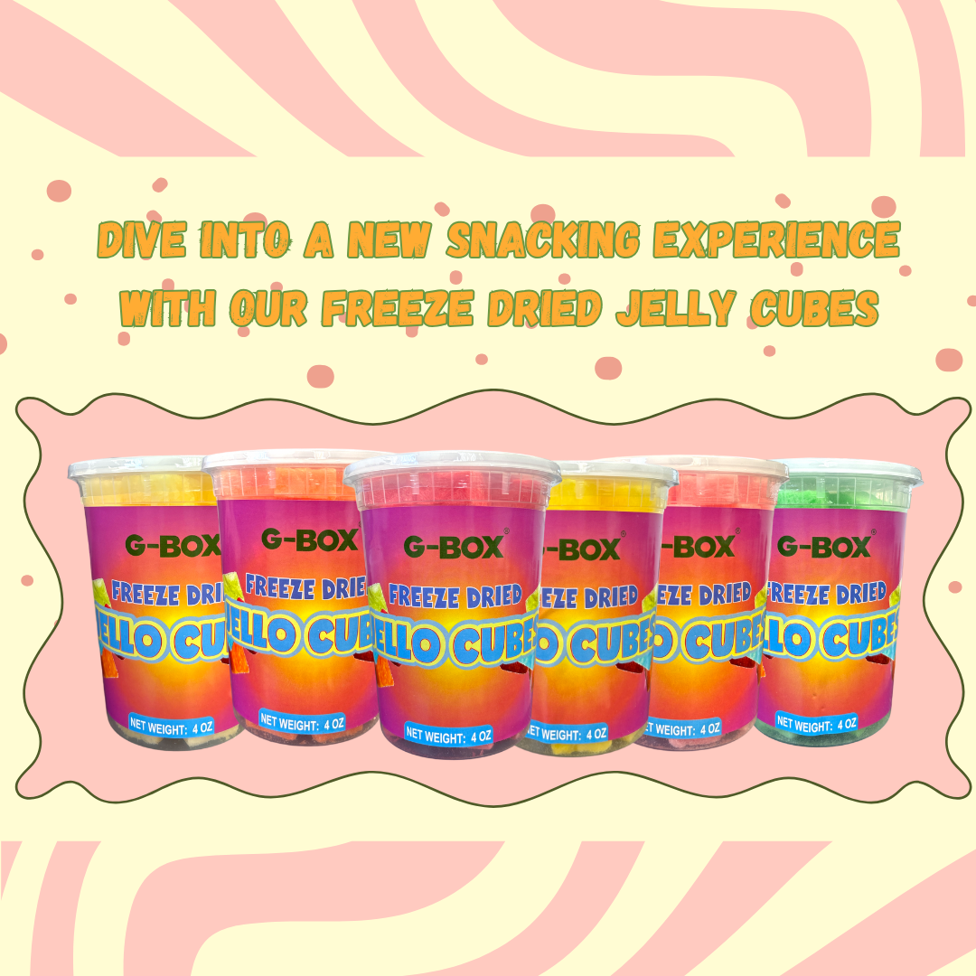 G-BOX FREEZE DRIED JELLO CUBES (WATERMELON)-G-BOX