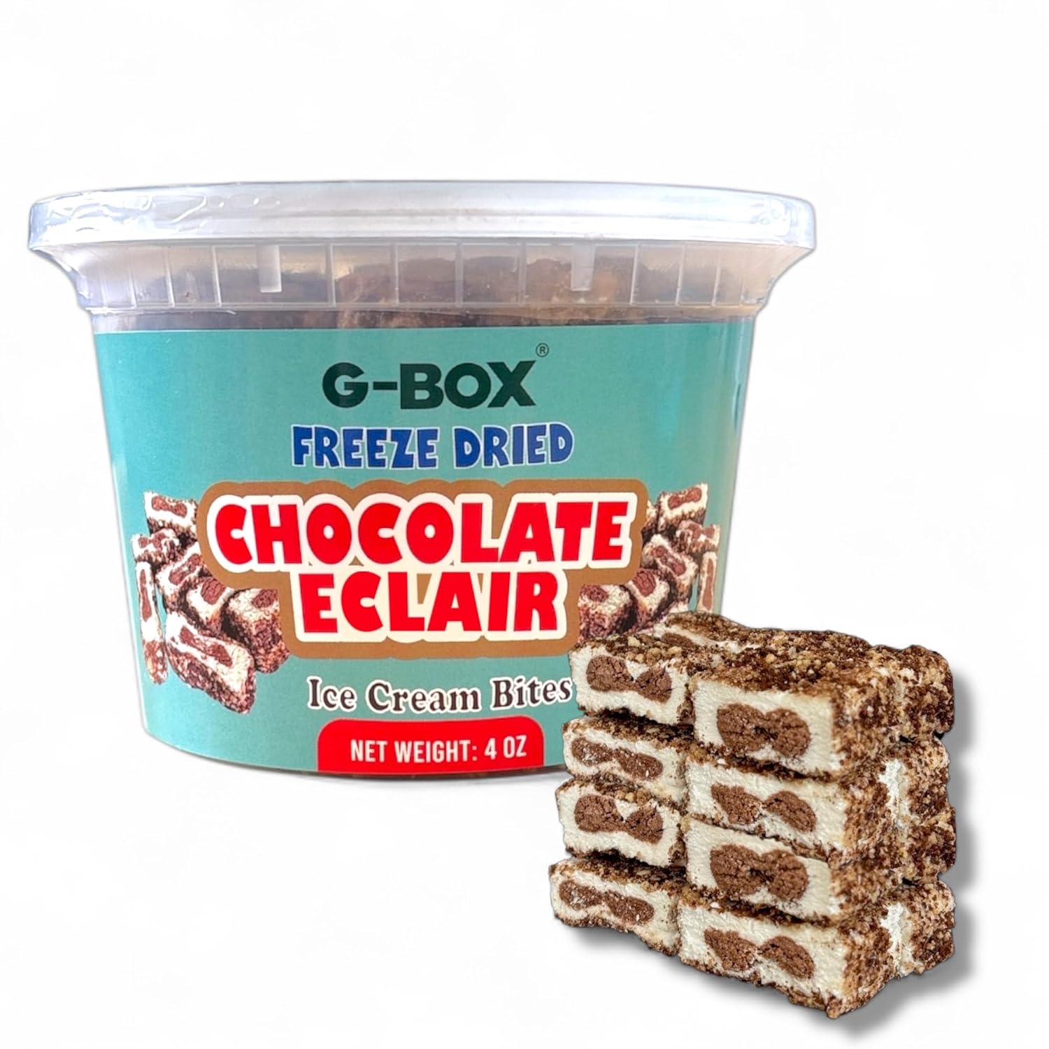 G-BOX FREEZE DRIED CHOCOLATE ECLAIR ICE CREAM BITES-G-BOX