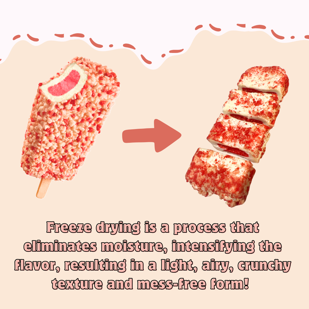 G-BOX FREEZE DRIED STRAWBERRY SHORTCAKE ICE CREAM CRUMBLE MIX BITES (Sample Size)-G-BOX