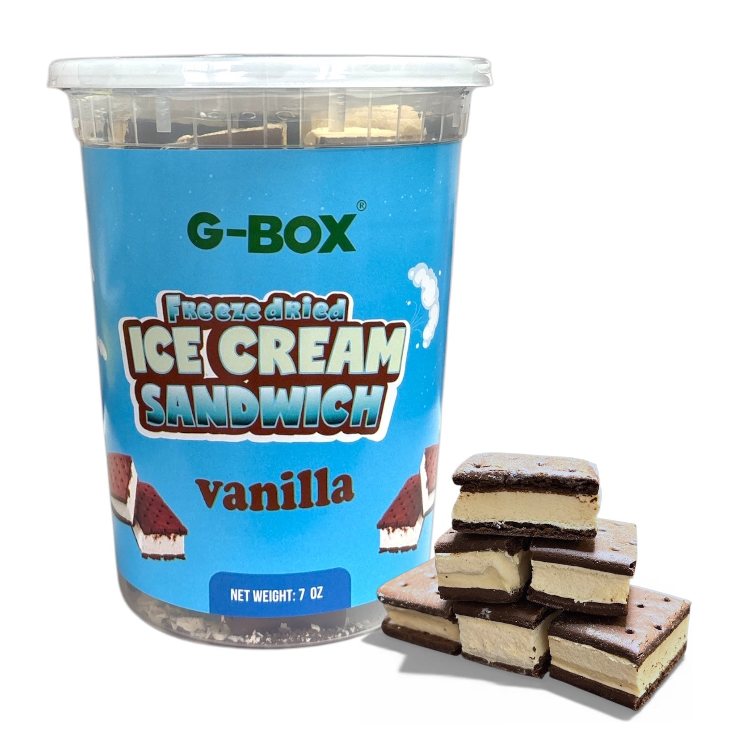 G-Box Freeze Dried Ice Cream Sandwich -  Astronaut Ice Cream Sandwich-G-BOX