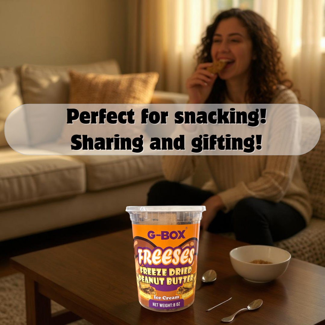 G-BOX FREESES - FREEZE DRIED PEANUT BUTTER ICE CREAM-G-BOX