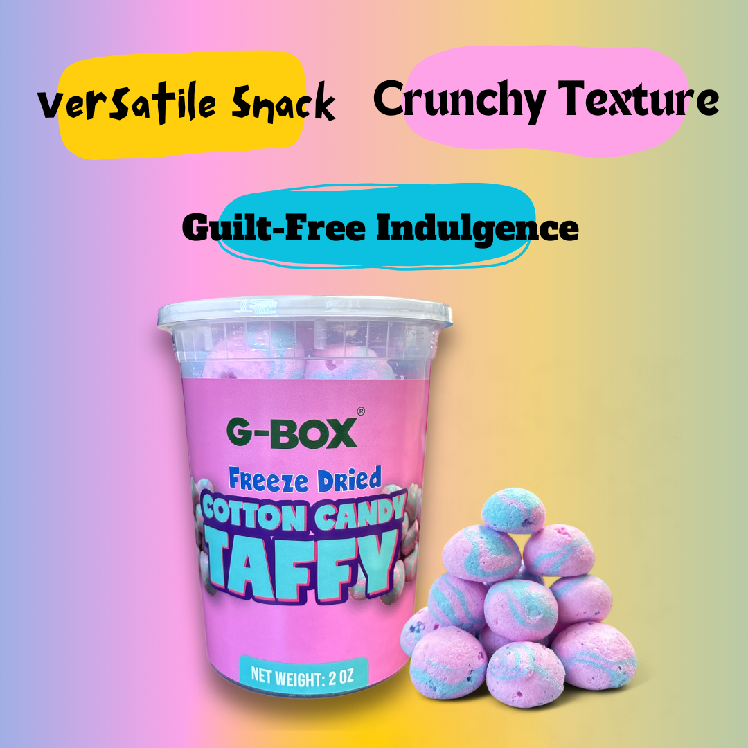 G-BOX FREEZE DRIED COTTON CANDY TAFFY PUFFS-G-BOX