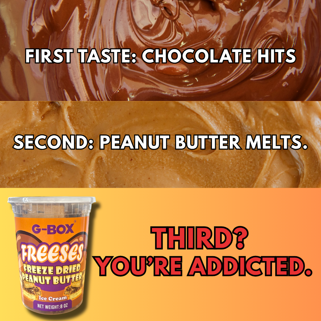 G-BOX FREESES - FREEZE DRIED PEANUT BUTTER ICE CREAM-G-BOX
