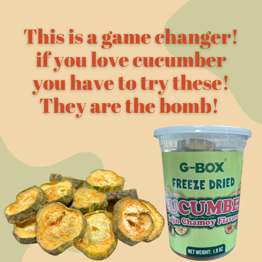 G-BOX FREEZE DRIED CUCUMBERS (CHAMOY FLAVOR)-G-BOX