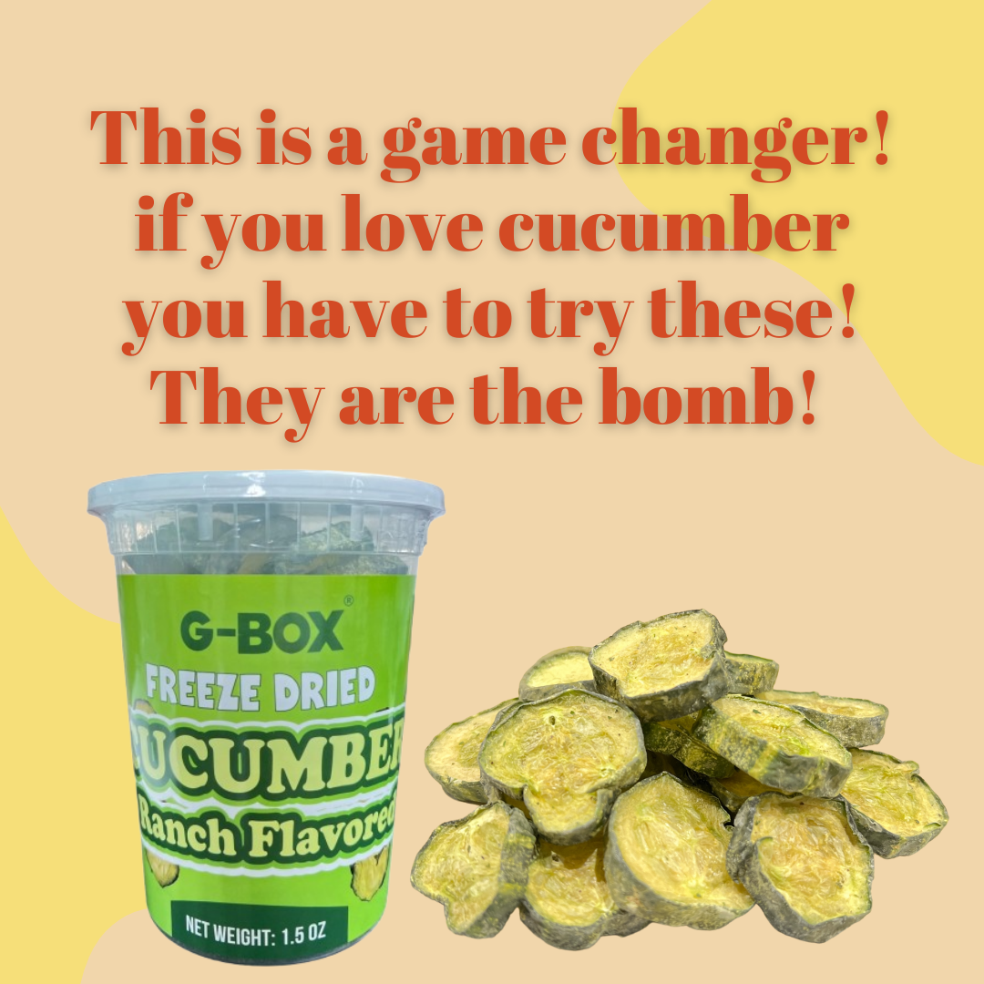 G-BOX FREEZE DRIED CUCUMBERS (RANCH FLAVOR)-G-BOX