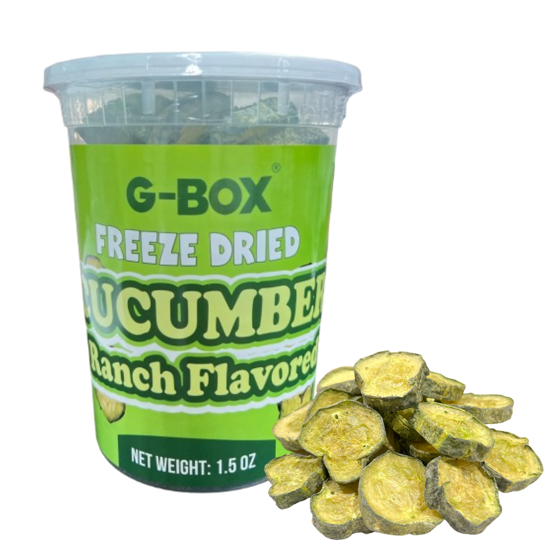 G-BOX FREEZE DRIED CUCUMBERS (RANCH FLAVOR)-G-BOX