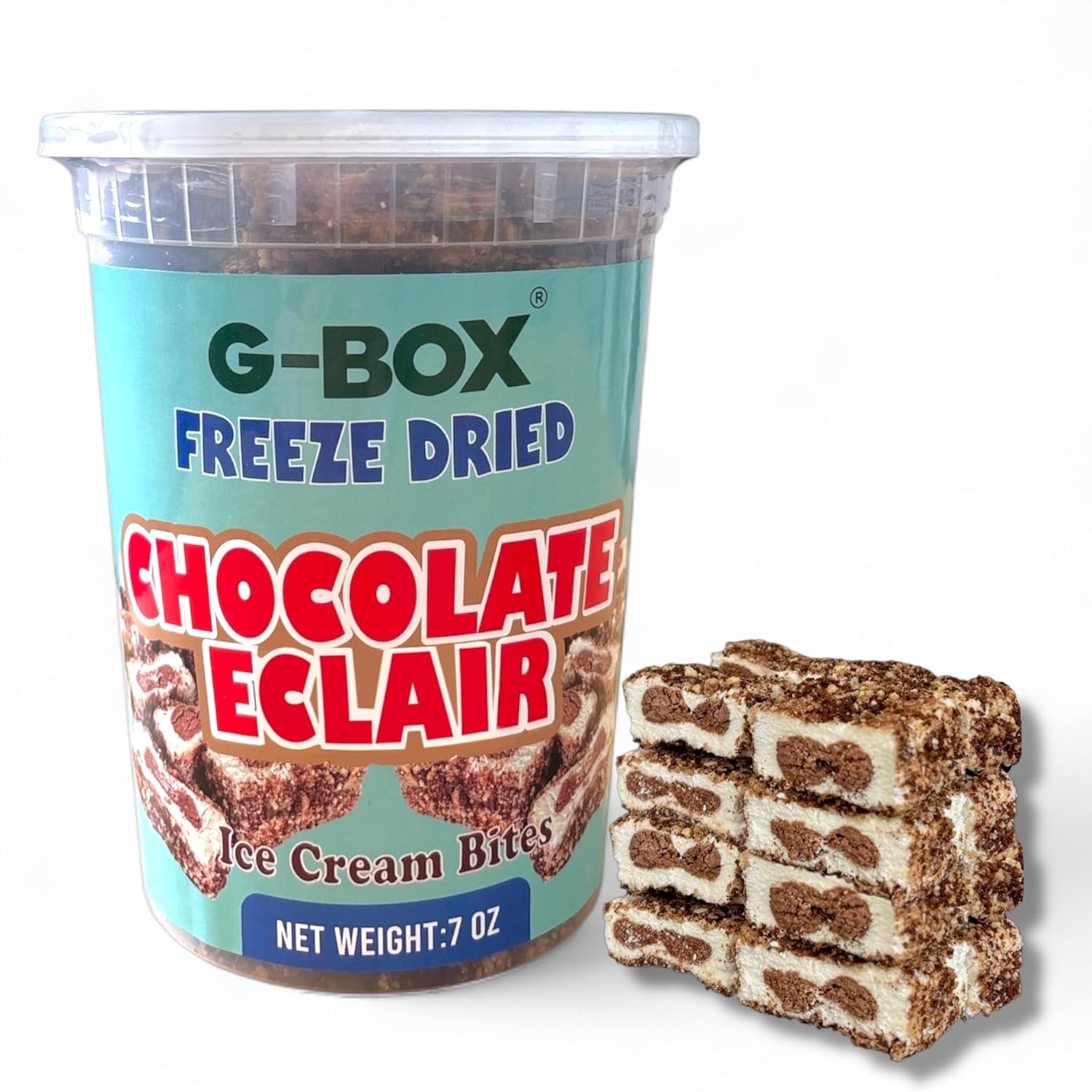 G-BOX FREEZE DRIED CHOCOLATE ECLAIR ICE CREAM BITES-G-BOX