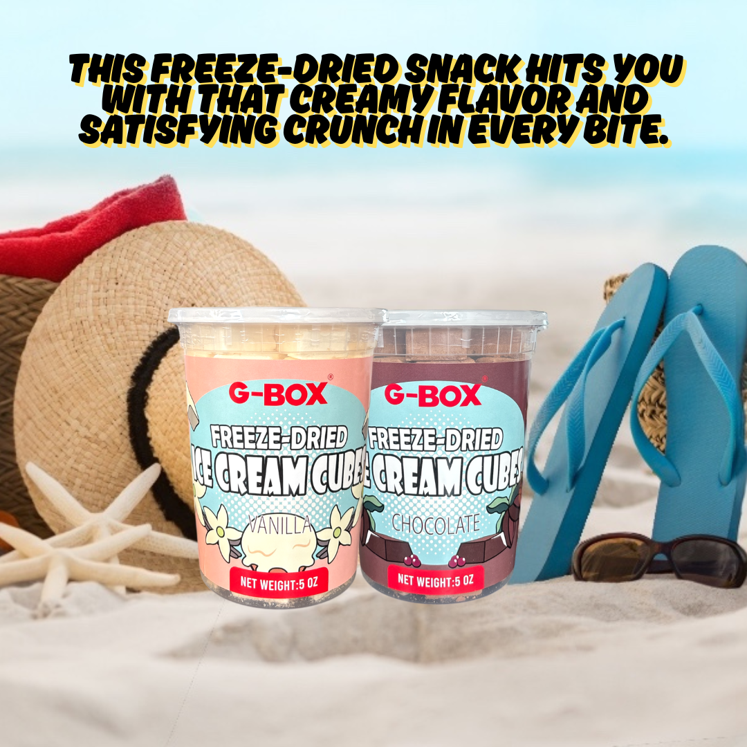 G-BOX FREEZE DRIED ICE CREAM CUBES (VANILLA)-G-BOX