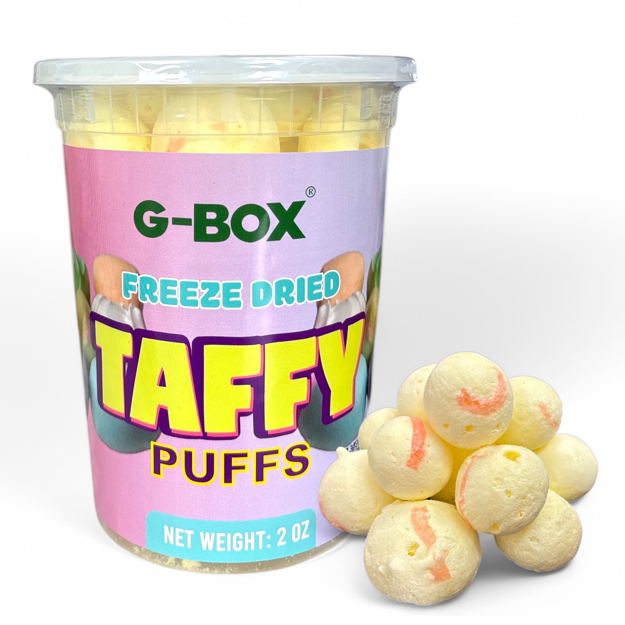 G-BOX FREEZE DRIED BANANA TAFFY PUFFS-G-BOX