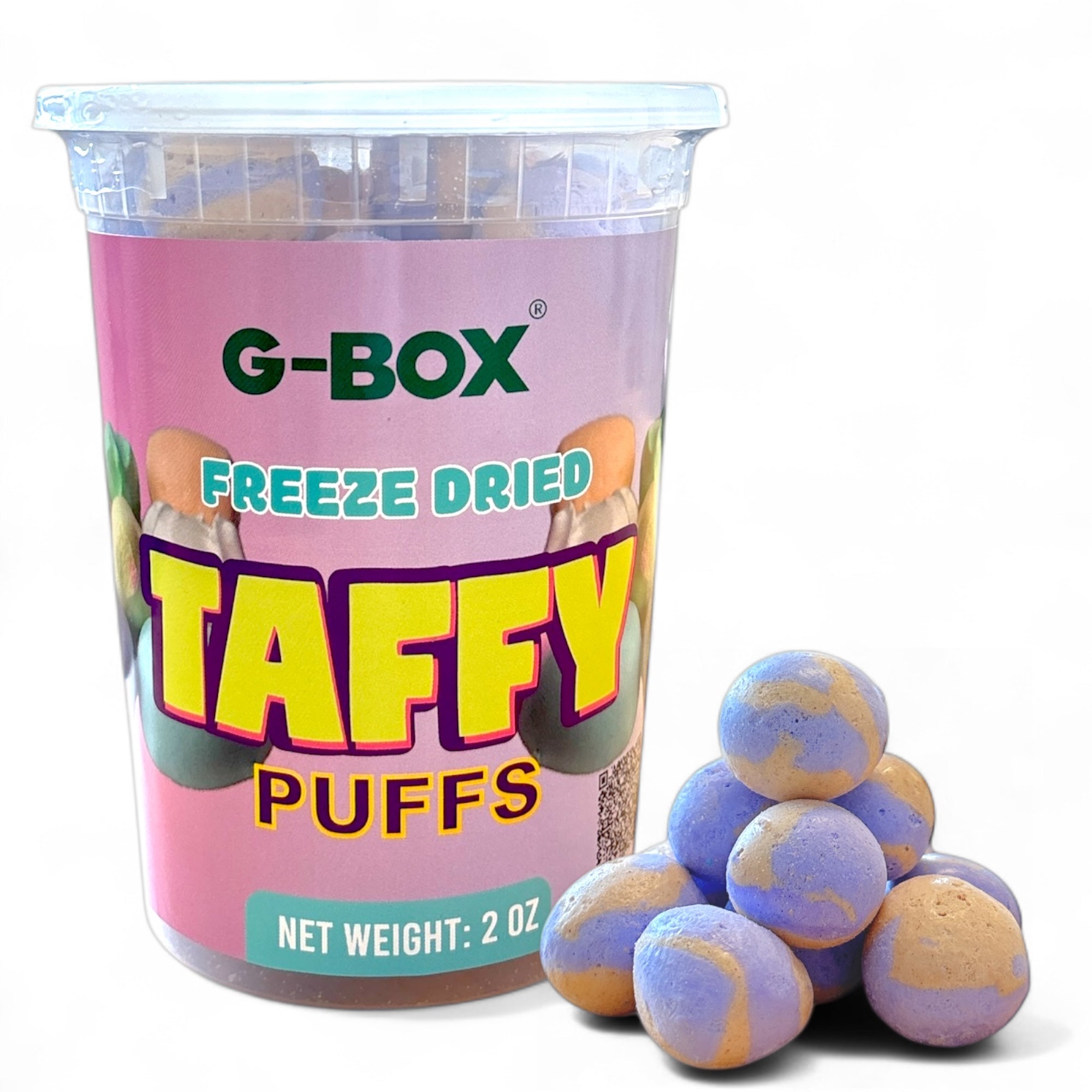 G-BOX FREEZE DRIED BLACKBERRY CRUMBLE TAFFY PUFFS-G-BOX