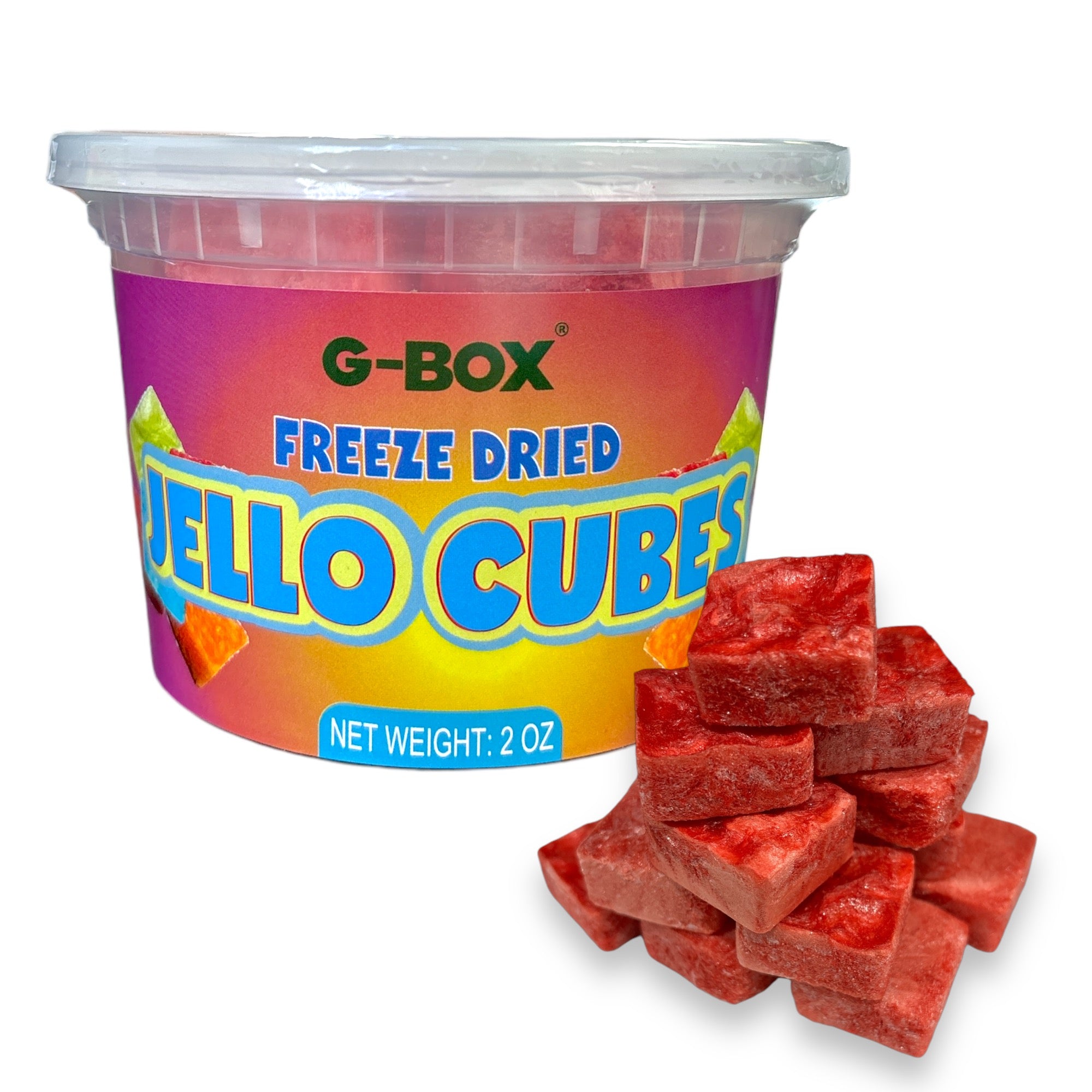 G-BOX FREEZE DRIED JELLO CUBES (CHERRY)-G-BOX