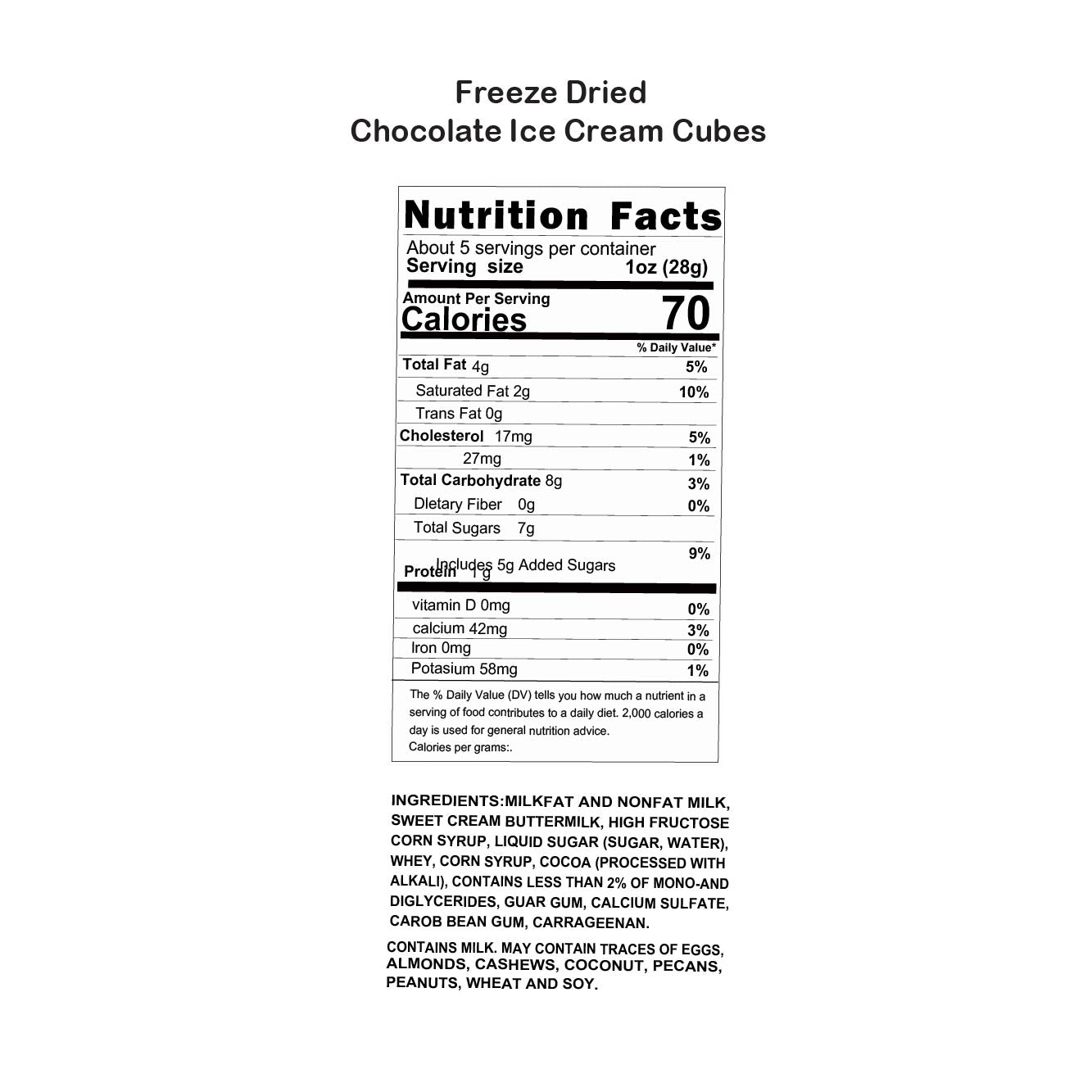 G-BOX FREEZE DRIED ICE CREAM CUBES (CHOCOLATE)-G-BOX
