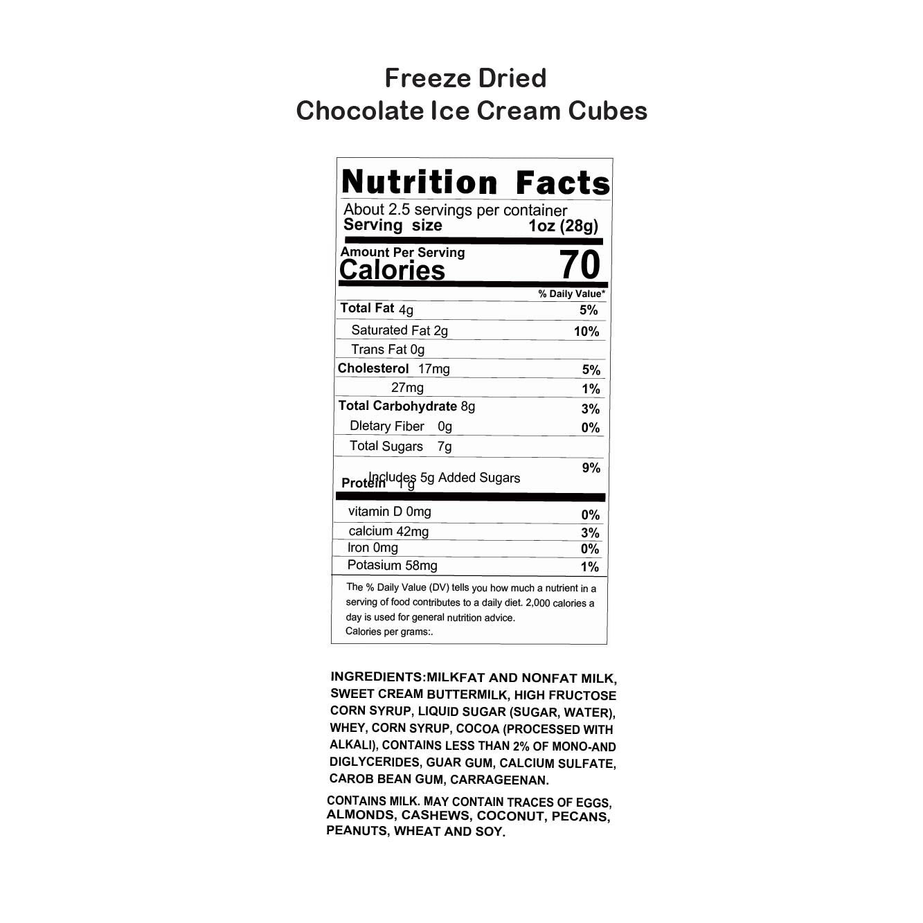G-BOX FREEZE DRIED ICE CREAM CUBES (CHOCOLATE)-G-BOX