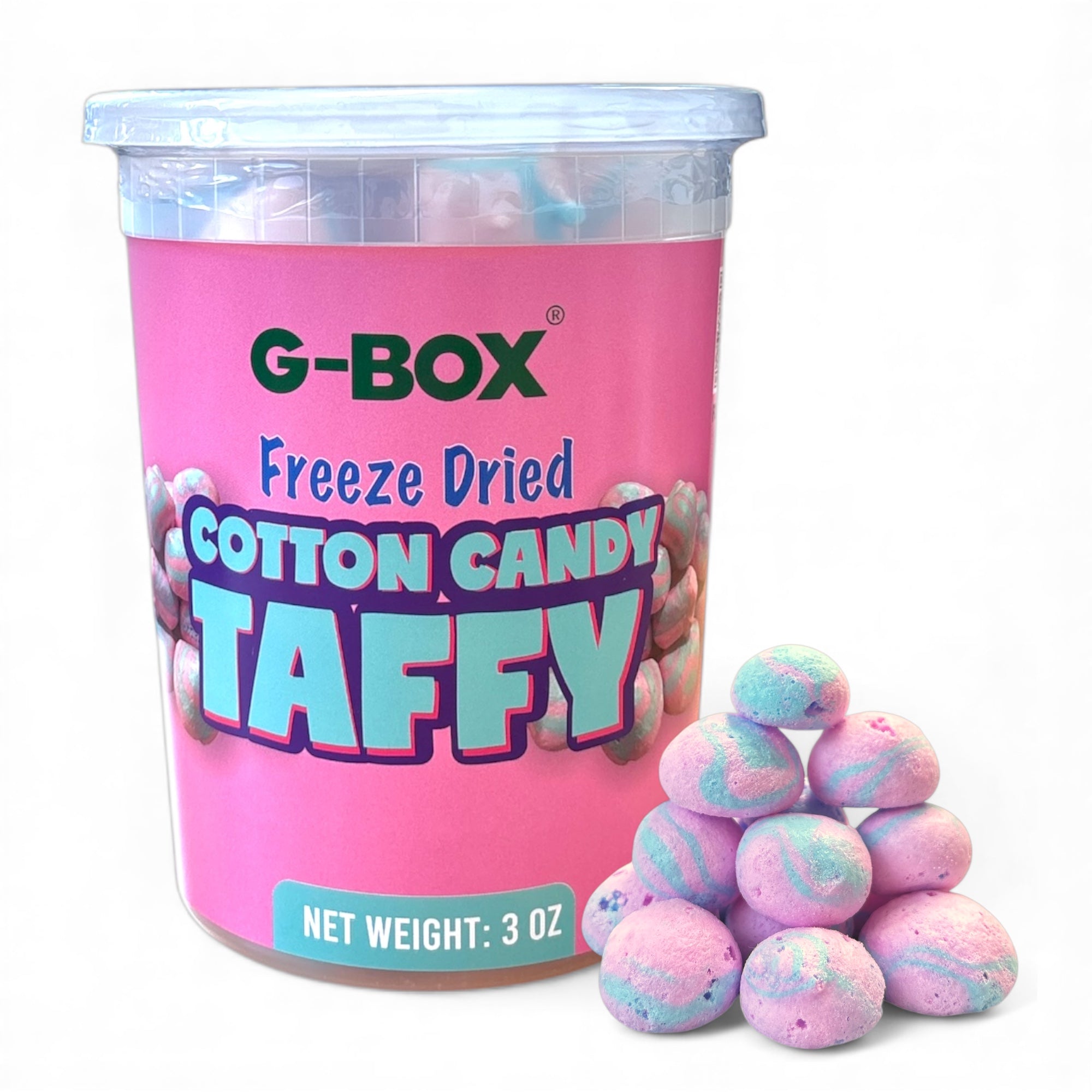 G-BOX FREEZE DRIED COTTON CANDY TAFFY PUFFS-G-BOX